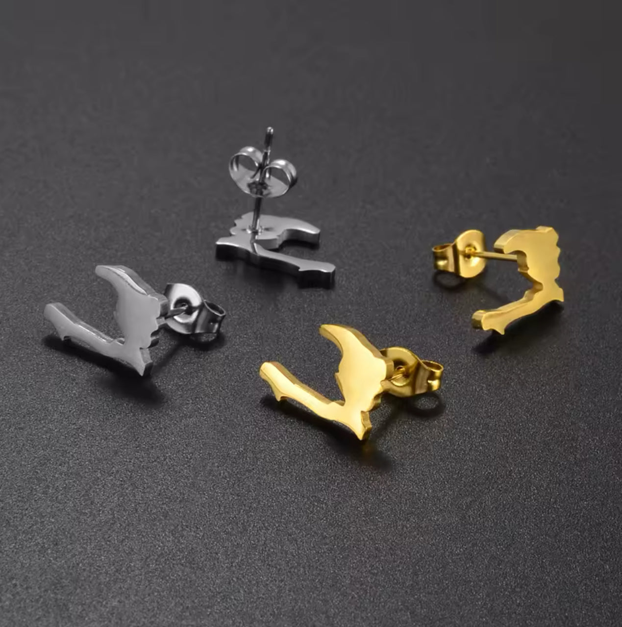 Petite boucle d’oreille carte Haïti
