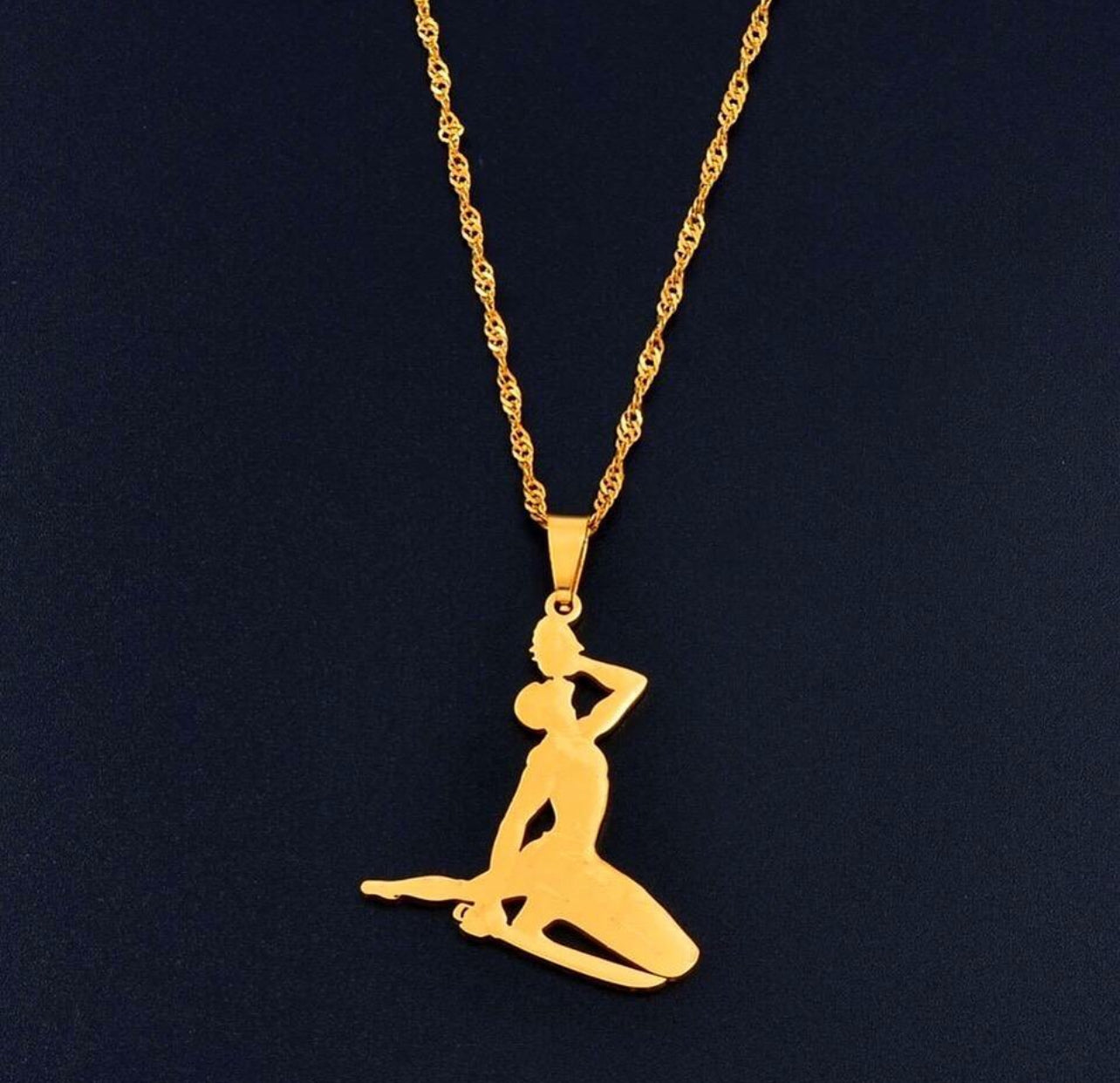 Collier neg maron