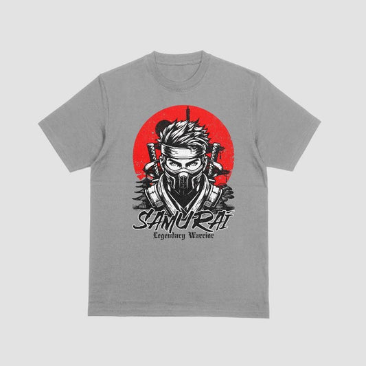 T-shirt gris Samurai